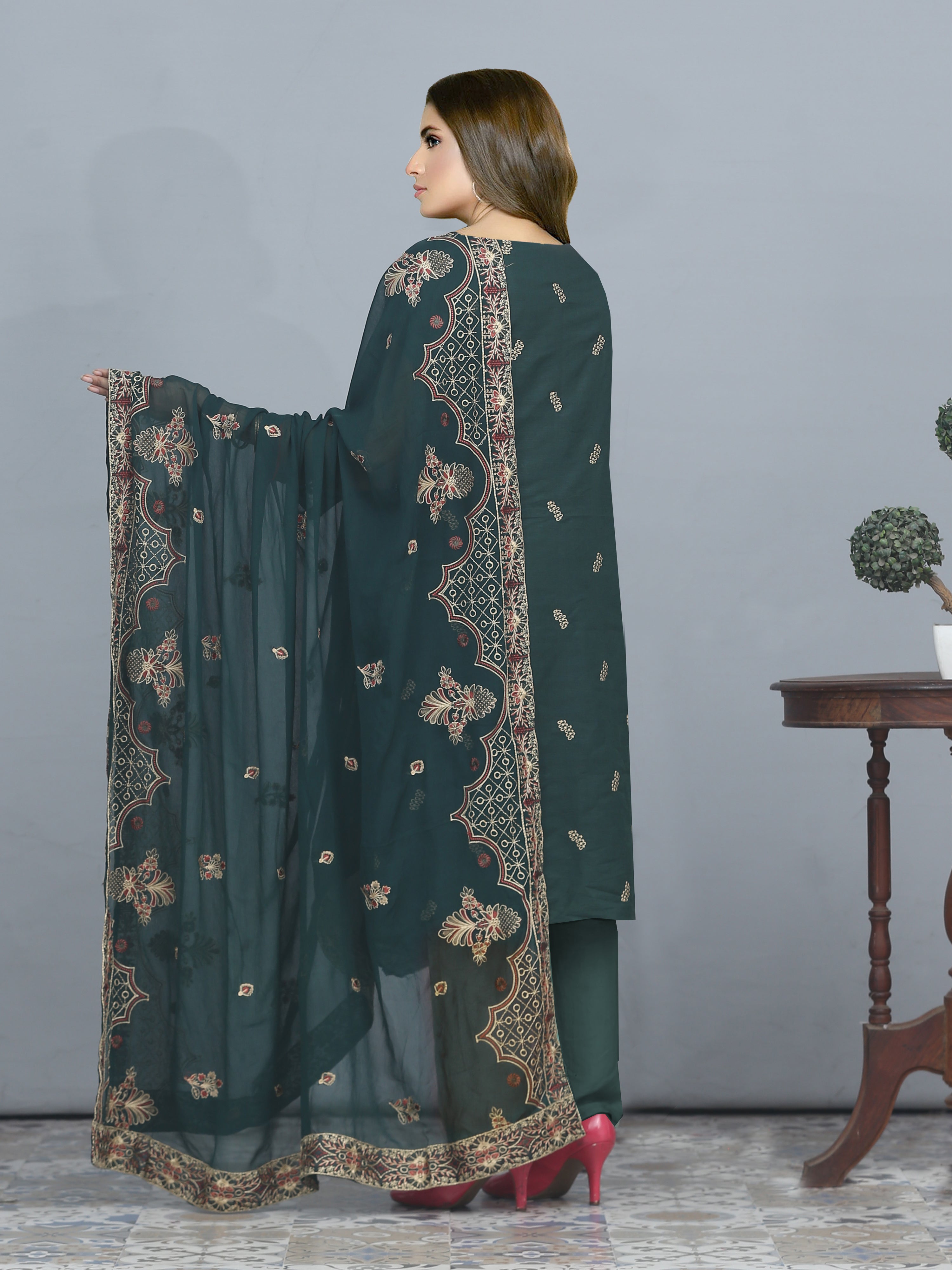KARISHMA DG-879C ( Unstiched KARANDI Collection)